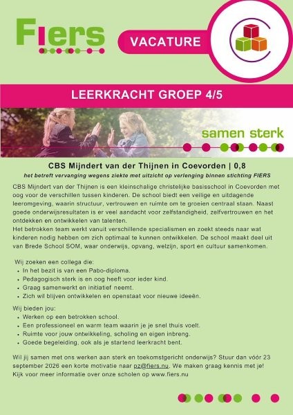 vacature MvdT vacature MvdT